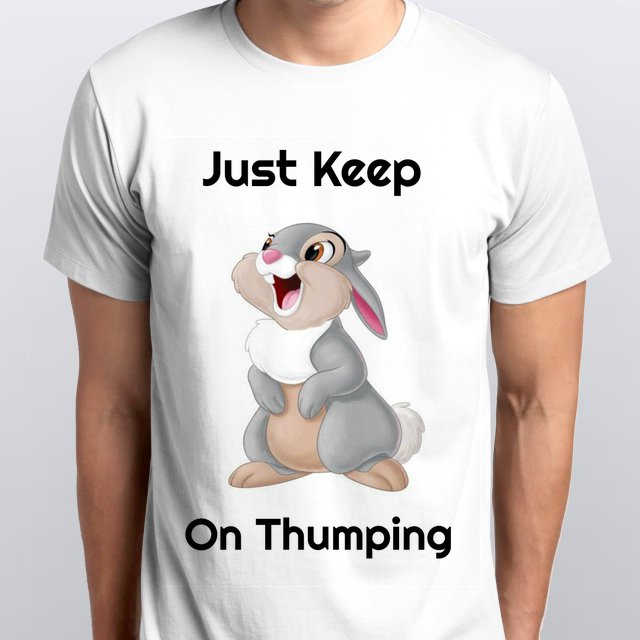 Available to Buy, Just Keep On Thumping with this Disney's Thumper crew neck.